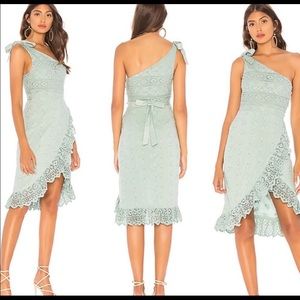 Majorelle Midi Dress in Jade Green